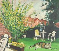Titre: Chats au jardin, Artiste: Van Soens, Eric
