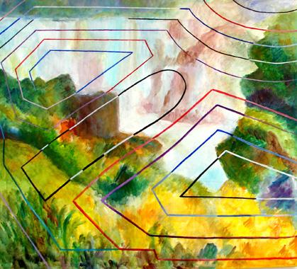Titre: Iguazzu Labyrinte, Artiste: Pierrard, Micky